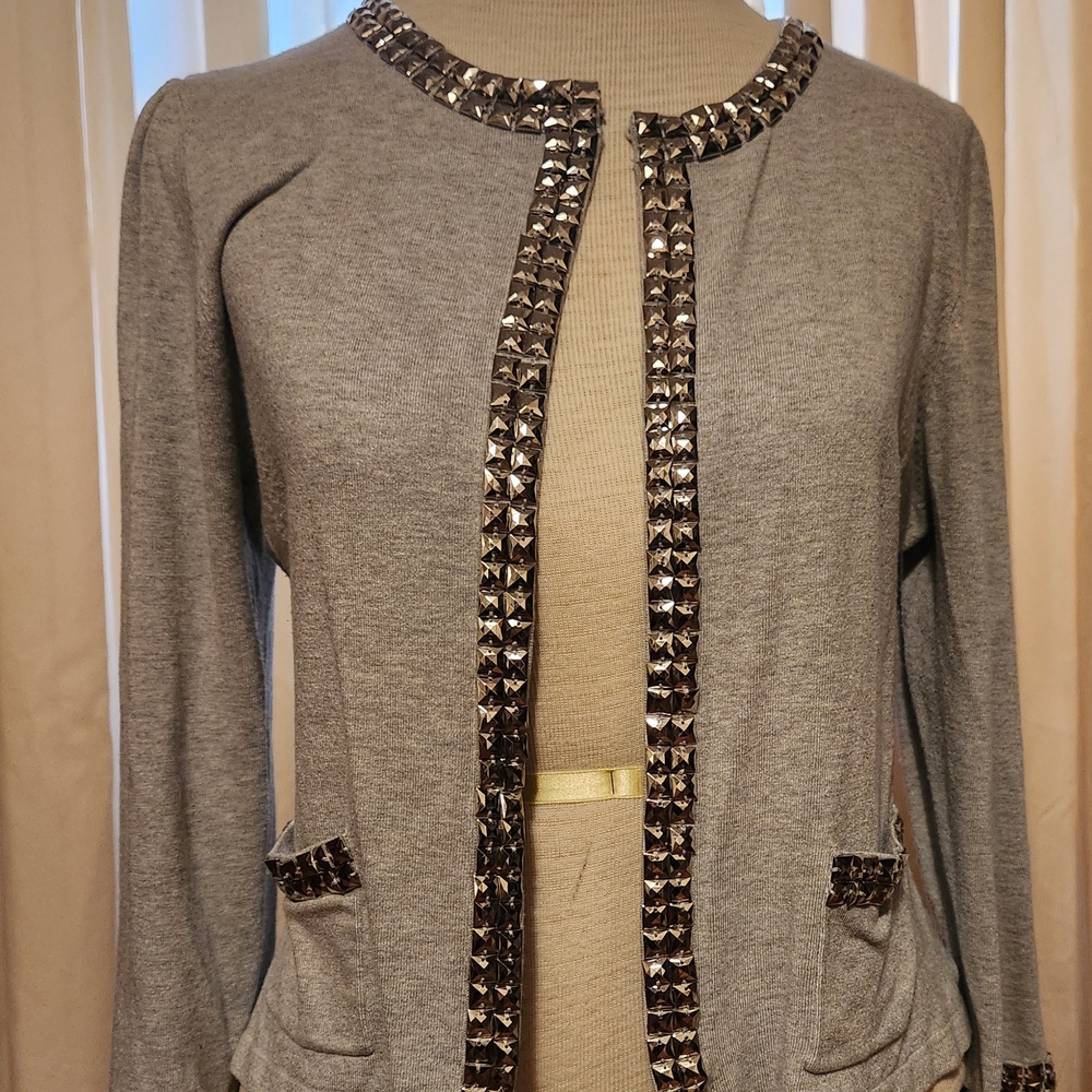 Embellished Gray Women's Jacket
